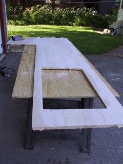 Glued up